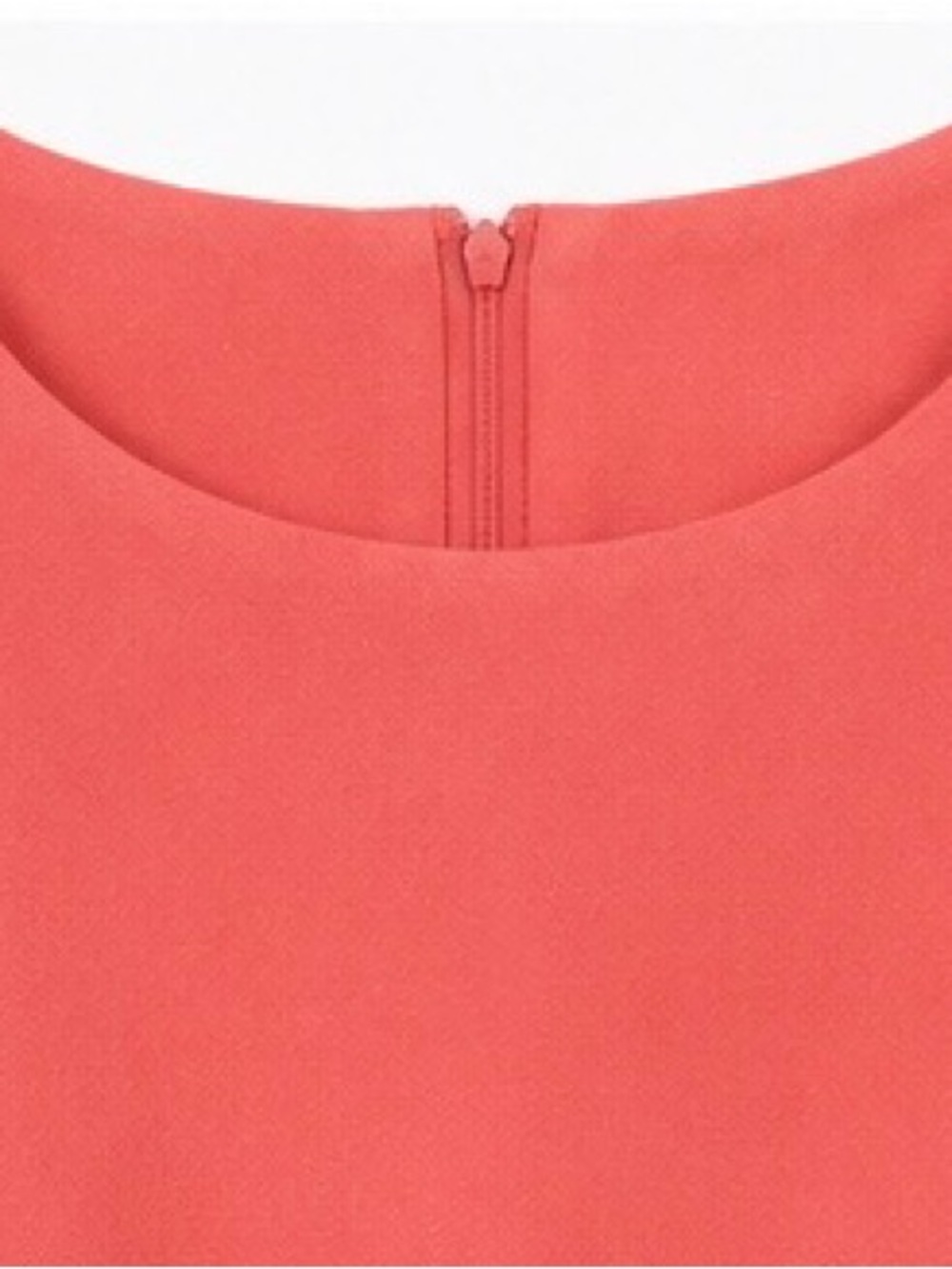 Handmade Vintage-Inspired Shift Dress - Coral/Salmon - Size Small - Picture 2 of 9